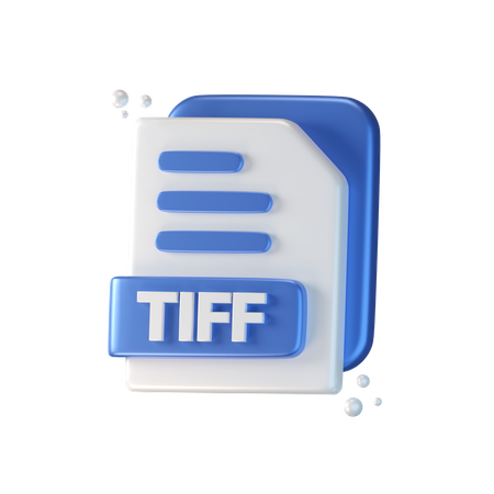 Arquivo tiff  3D Icon