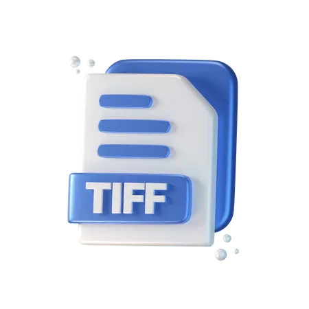 Arquivo tiff  3D Icon