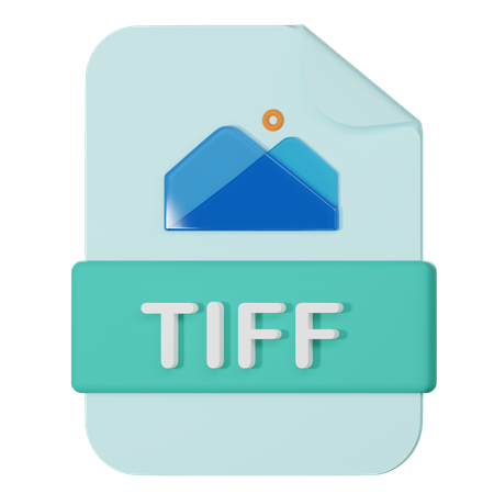 Arquivo tiff  3D Icon