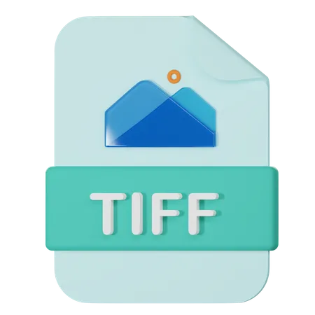 Arquivo tiff  3D Icon