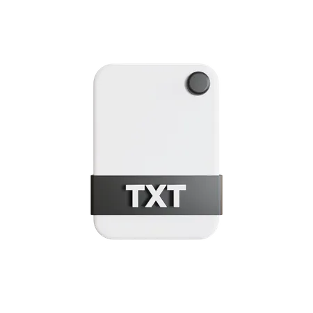 Arquivo txt  3D Icon