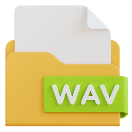 Arquivo wav  3D Icon