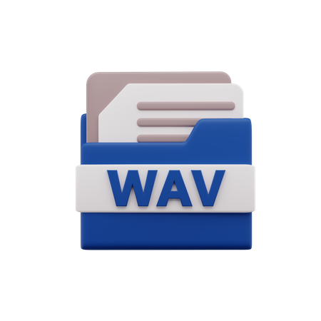 Arquivo wav  3D Icon