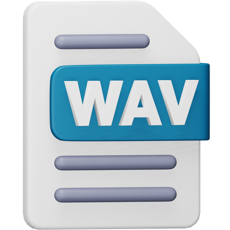 Arquivo wav  3D Icon