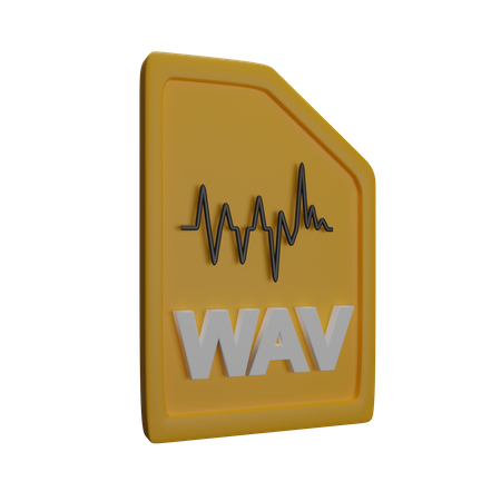 Arquivo wav  3D Icon