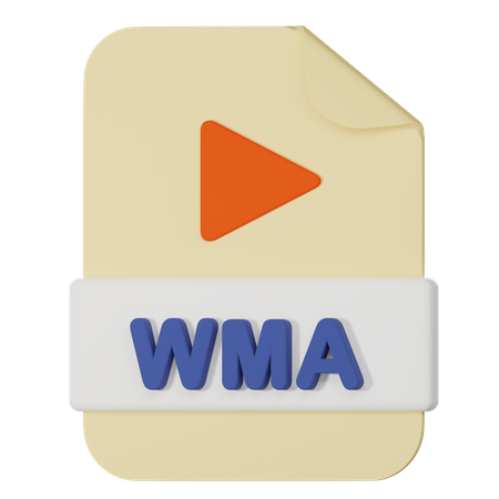 Arquivo wma  3D Icon