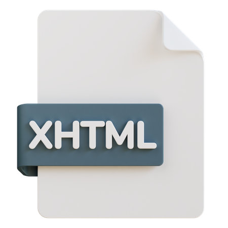 Arquivo xhtml  3D Icon