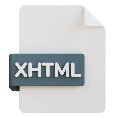 Arquivo xhtml  3D Icon