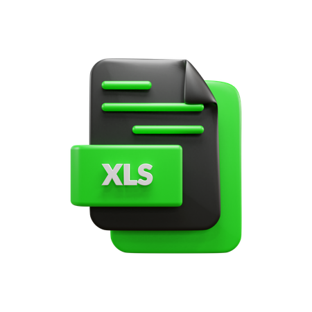 Arquivo XLS  3D Icon