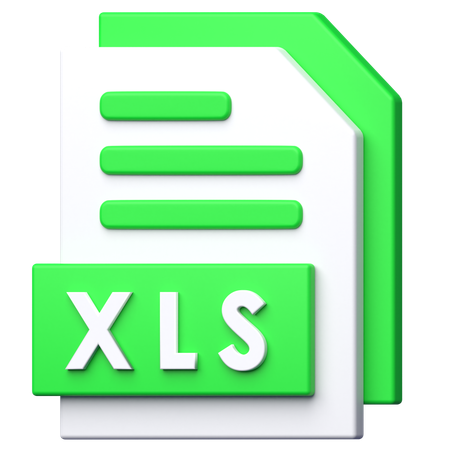 Arquivo XLS  3D Icon