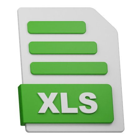 Arquivo XLS  3D Icon