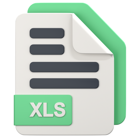 Arquivo XLS  3D Icon