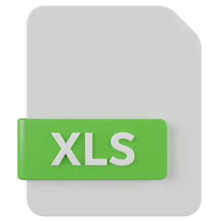 Arquivo XLS  3D Icon