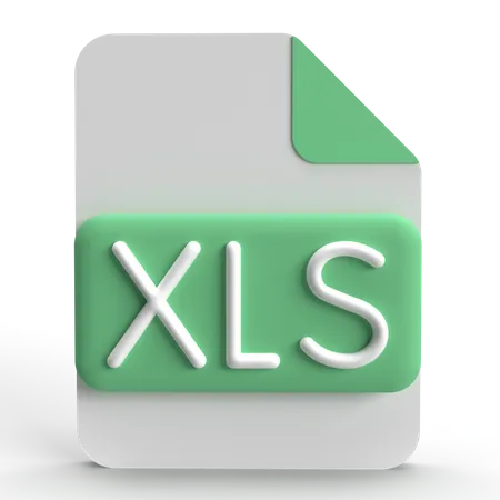 Arquivo XLS  3D Icon