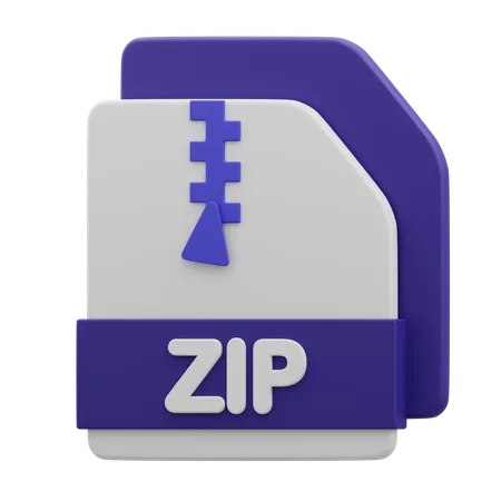 Arquivo zipado  3D Icon