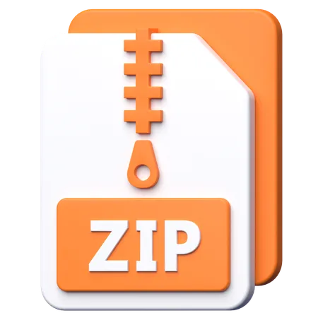 Arquivo zipado  3D Icon