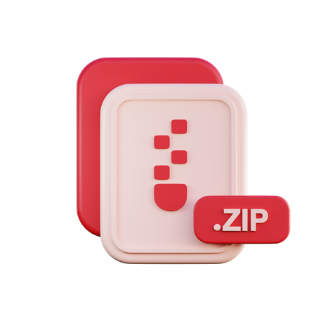 Arquivo zipado  3D Icon