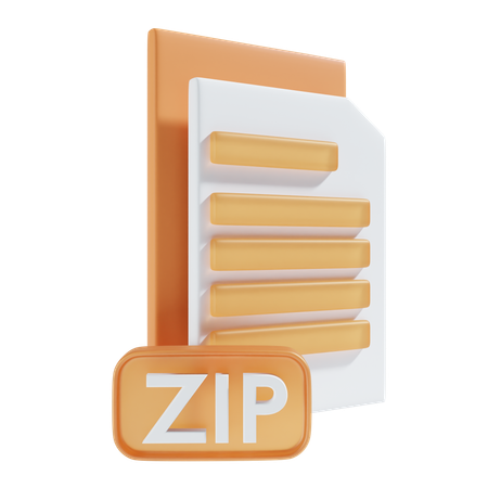 Arquivo zipado  3D Icon