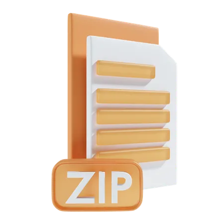 Arquivo zipado  3D Icon