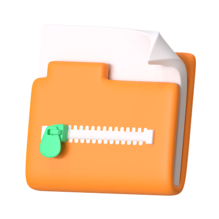 Arquivo zipado  3D Icon