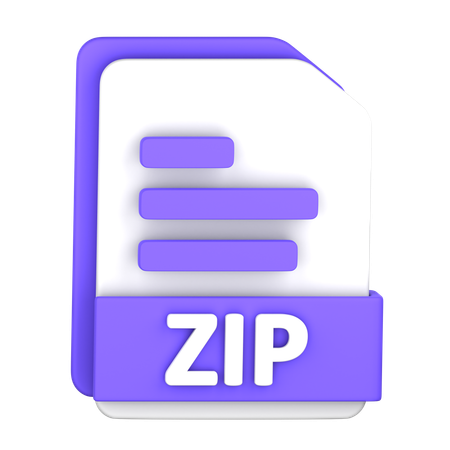 Arquivo zipado  3D Icon