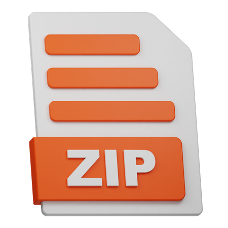 Arquivo zipado  3D Icon