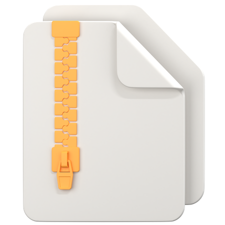 Arquivo zipado  3D Icon