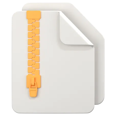 Arquivo zipado  3D Icon