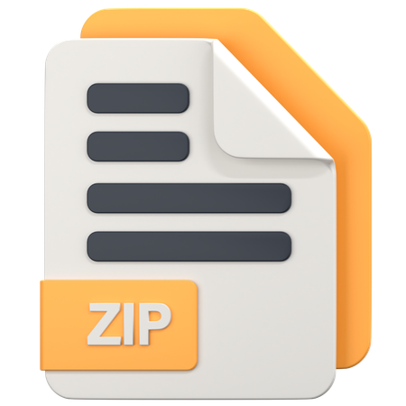 Arquivo zipado  3D Icon