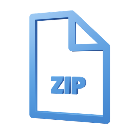 Arquivo zipado  3D Icon