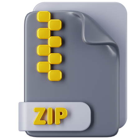 Arquivo zipado  3D Icon