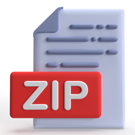 Arquivo zipado  3D Icon