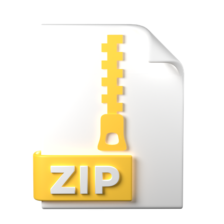 Arquivo zipado  3D Icon