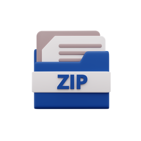 Arquivo zipado  3D Icon