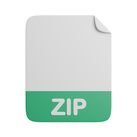 Arquivo zipado  3D Icon