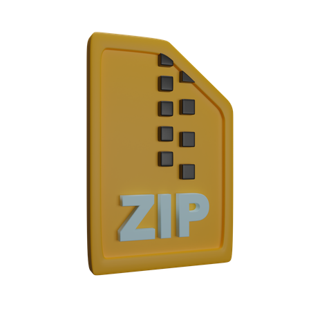 Arquivo zip  3D Icon