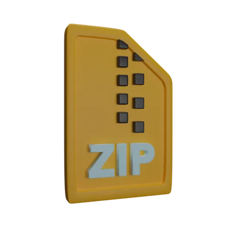 Arquivo zip  3D Icon