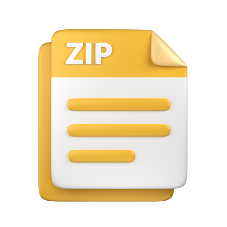 Arquivo zipado  3D Icon