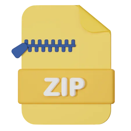 Arquivo zipado  3D Icon