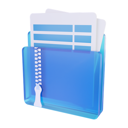 Arquivo zip do documento  3D Icon