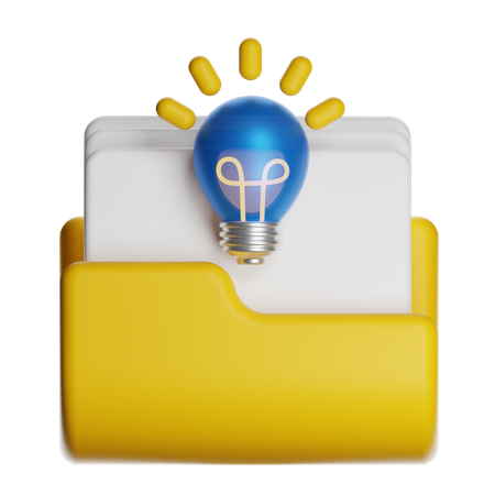 Arquivos de ideias  3D Icon
