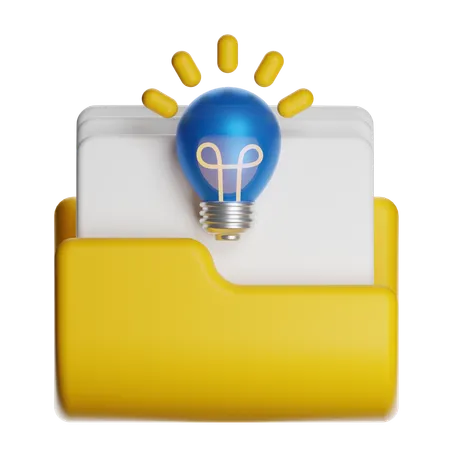 Arquivos de ideias  3D Icon