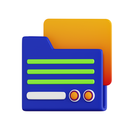 Arquivos de pasta  3D Icon