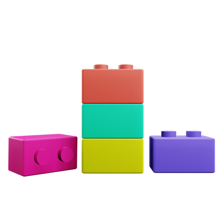 Arranging Blocks  3D Icon