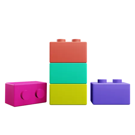 Arranging Blocks  3D Icon