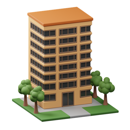 Construção de arranha-céu  3D Icon