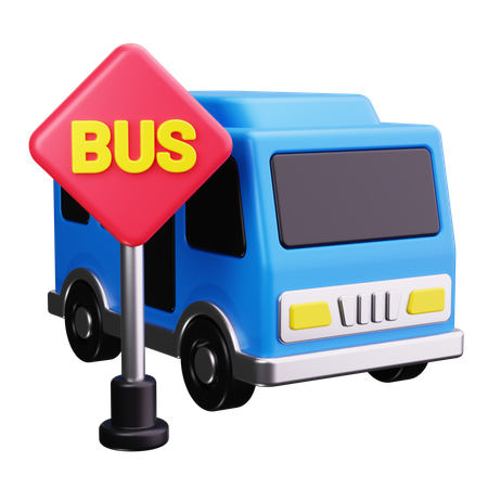 Arrêt de bus  3D Icon