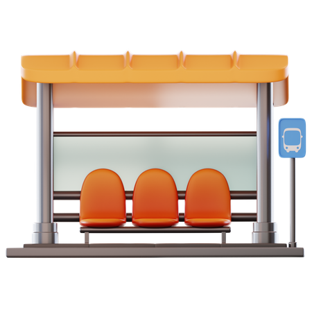 Arrêt de bus  3D Icon