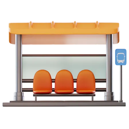 Arrêt de bus  3D Icon
