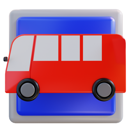 Arrêt de bus  3D Icon